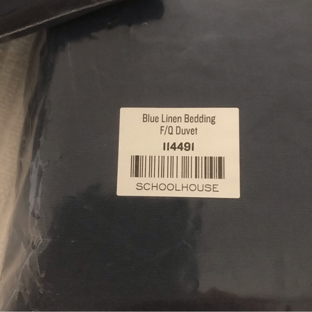 schoolhouse linen duvet set nwt - Picture 7 of 9